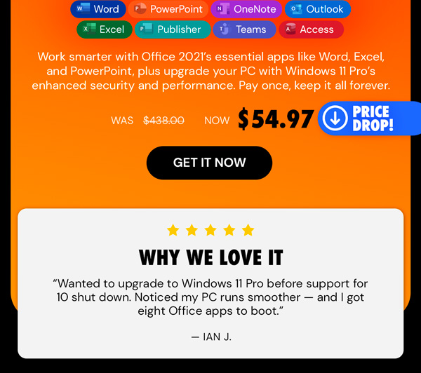 The Ultimate Microsoft Office Professional 2021 for Windows: Lifetime License + Windows 11 Pro Bundle