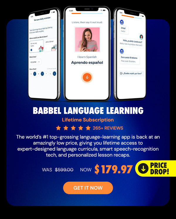 Babbel Language Learning: Lifetime Subscription (All Languages)