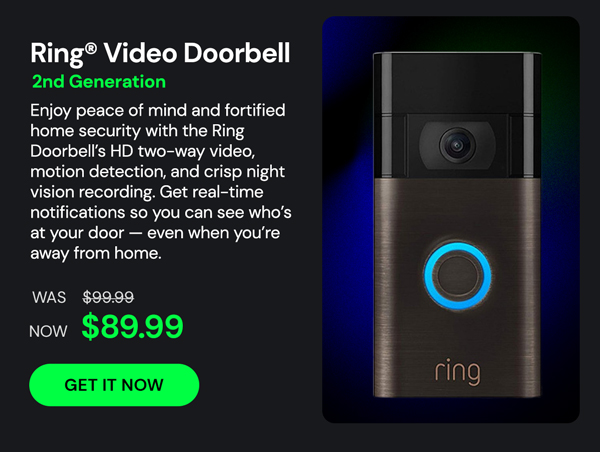 Ring® Video Doorbell (2nd Generation) - Venetian Bronze