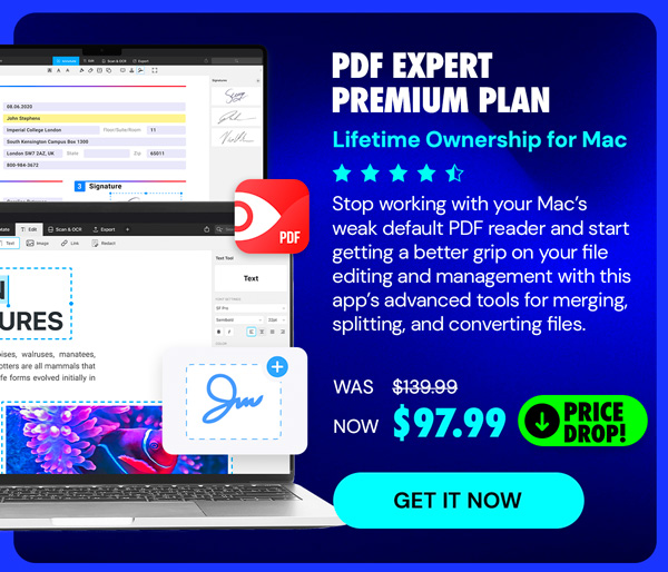 PDF Expert Premium Plan: Lifetime Ownership