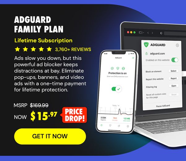 AdGuard Family Plan: Lifetime Subscription