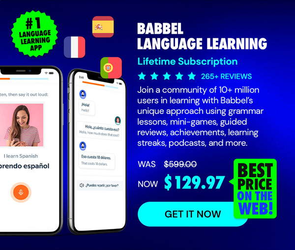 Babbel Language Learning: Lifetime Subscription (All Languages)