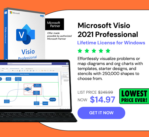 Microsoft Visio 2021 Professional: Lifetime License for Windows