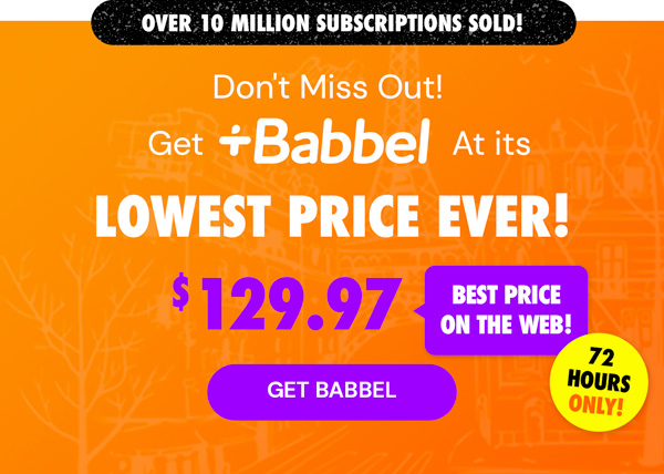 Babbel Language Learning: Lifetime Subscription (All Languages)