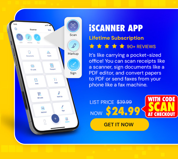 iScanner App: Lifetime Subscription