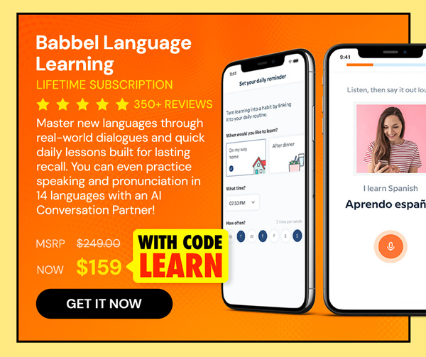 Babbel Language Learning: Lifetime Subscription (All Languages)