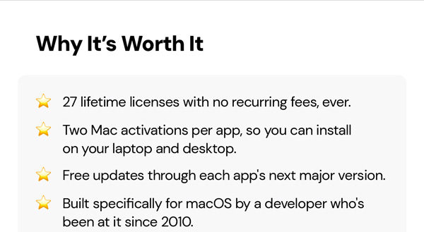 The 27-App Lifetime Mac Bundle