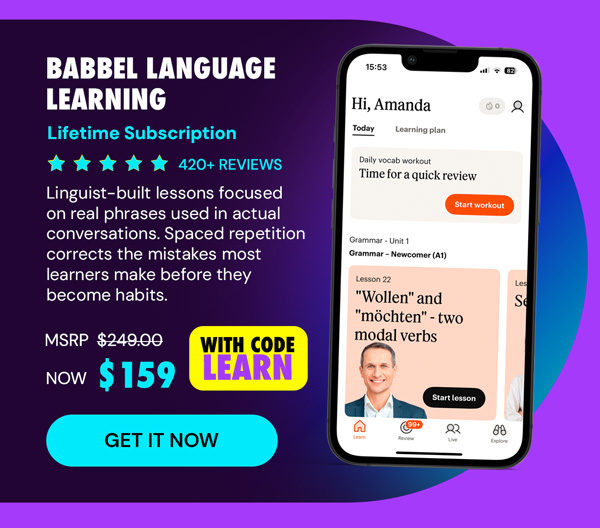 Babbel Language Learning: Lifetime Subscription (All Languages)
