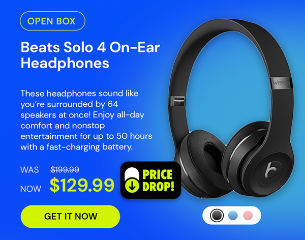 Beats Solo 4 On-Ear Headphones (New - Open Box)