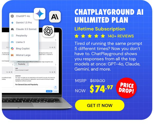 ChatPlayground AI: Lifetime Subscription (Unlimited Plan)
