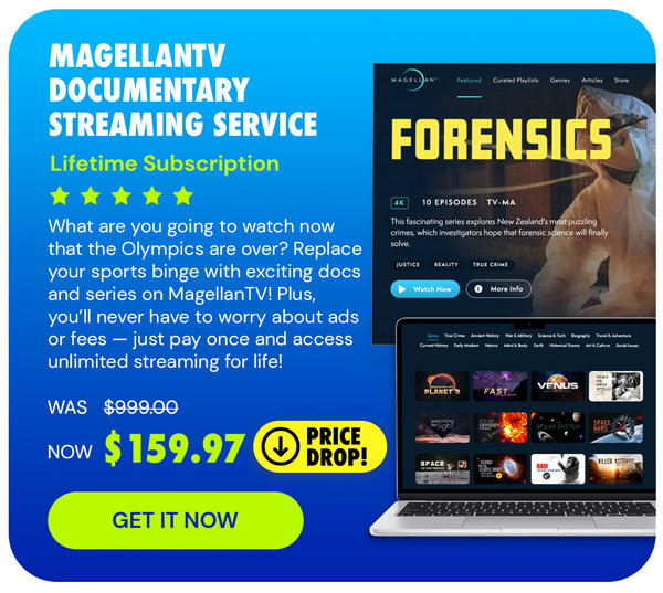 MagellanTV Documentary Streaming Service: Lifetime Subscription