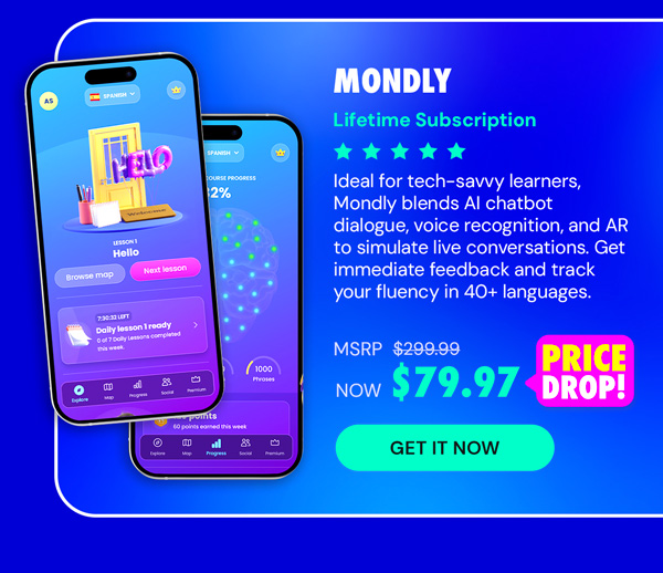 Mondly: Lifetime Subscription (All Languages)