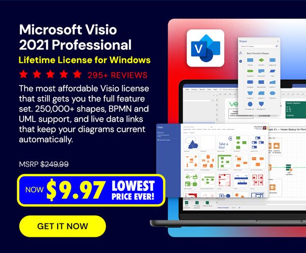 Microsoft Visio 2021 Professional: Lifetime License for Windows