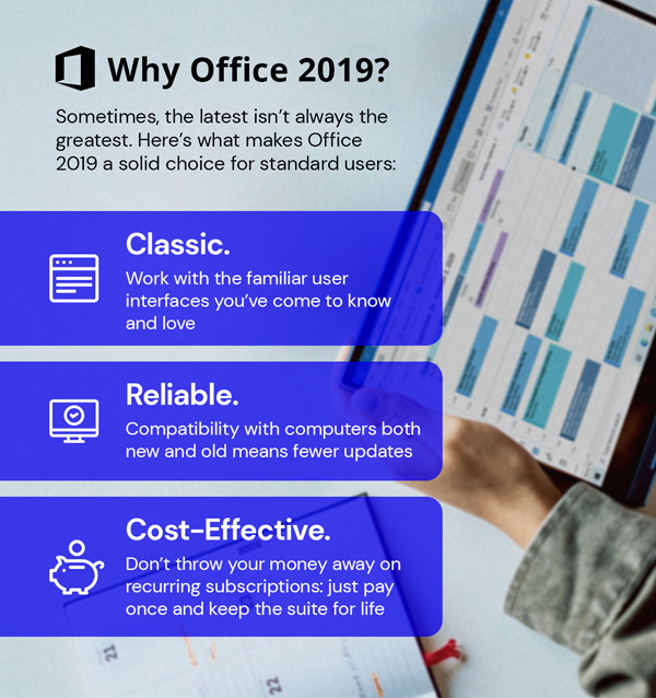 Microsoft Office 2019 for Windows or Mac: Lifetime License