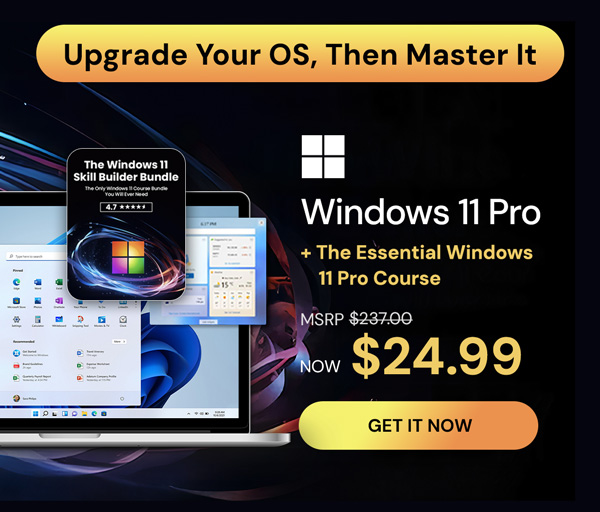 Microsoft Windows 11 Pro + The Essential Windows 11 Pro Course