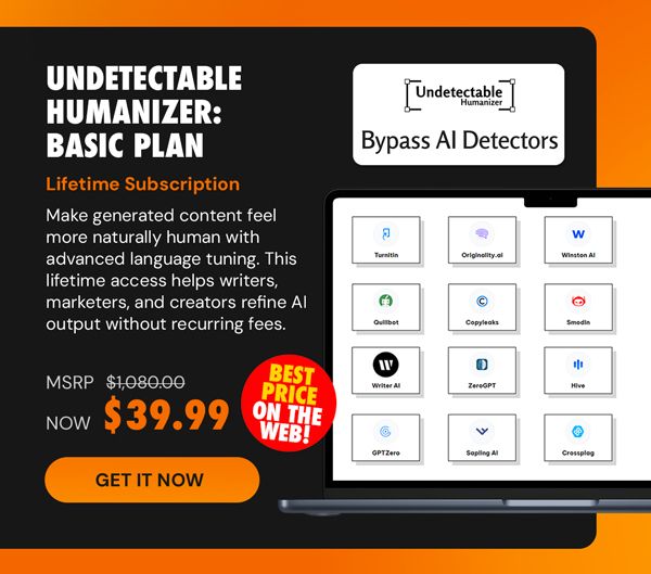 Undetectable Humanizer Basic Plan: Lifetime Subscriptions