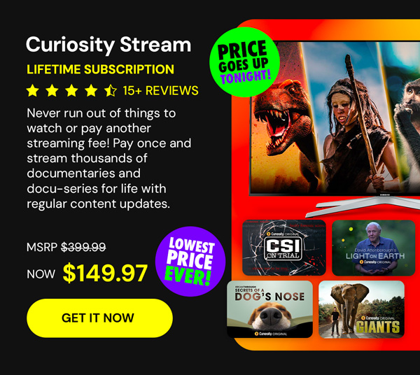 Curiosity Stream Standard Plan: Lifetime Subscription
