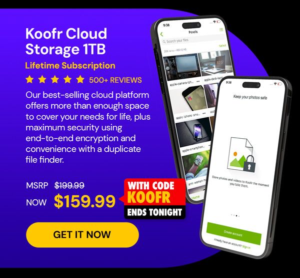 Koofr Cloud Storage: Lifetime Subscription (1TB)