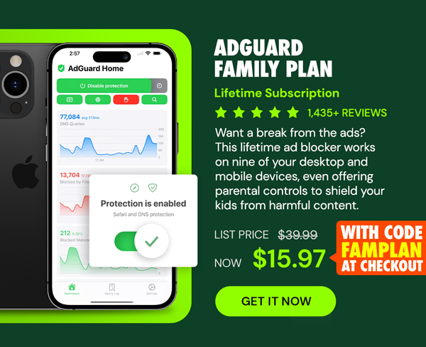 AdGuard Family Plan: Lifetime Subscription