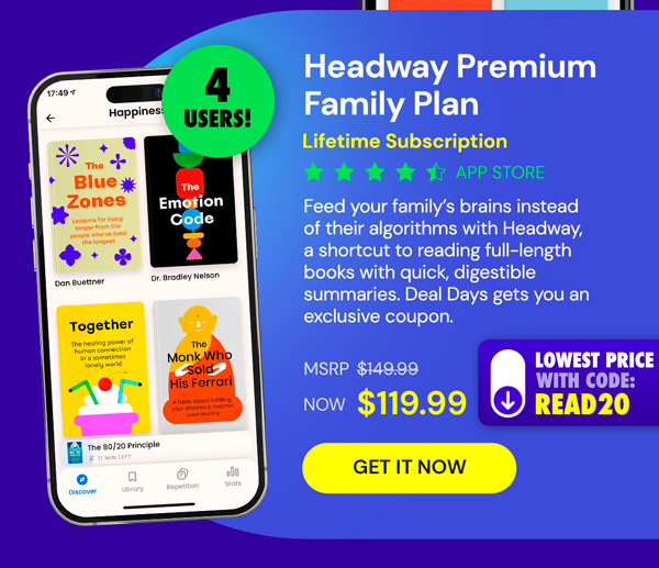 Headway Premium Family Plan: Lifetime Subscription