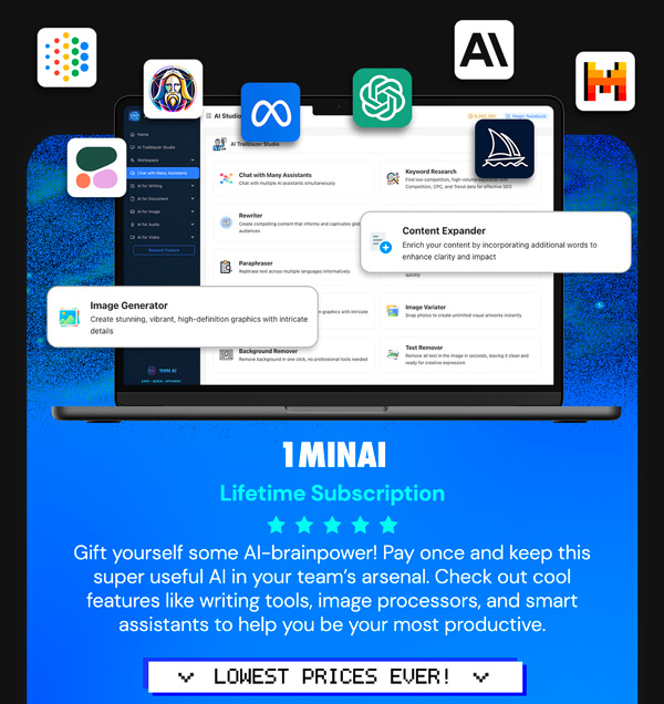 1minAI: Lifetime Subscription (Business Plan)