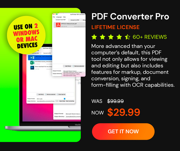 PDF Converter Pro: Lifetime License