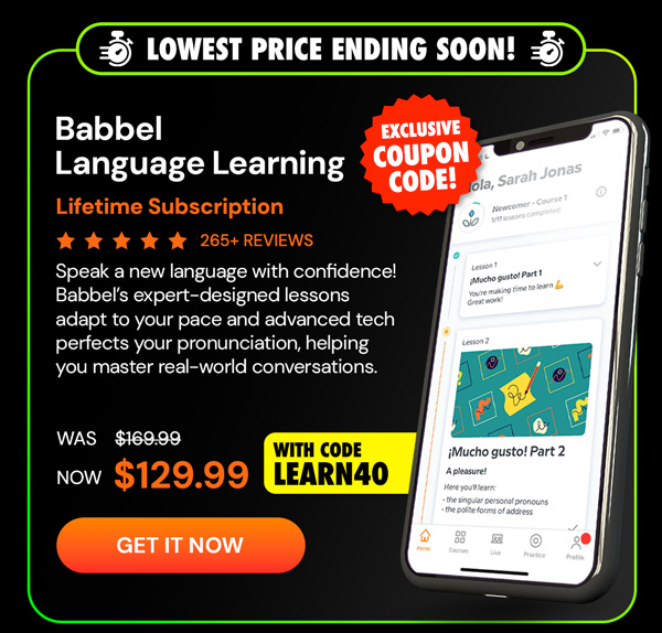 Babbel Language Learning: Lifetime Subscription (All Languages)