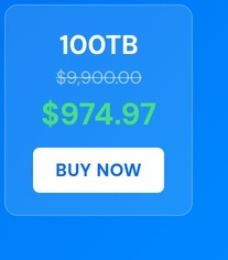 Internxt Cloud Storage Lifetime Subscription: 100TB Plan