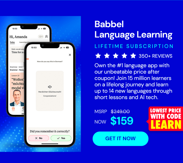 Babbel Language Learning: Lifetime Subscription (All Languages)