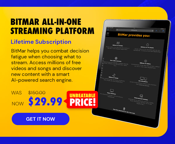 BitMar All-in-One Streaming Platform: Lifetime Subscription