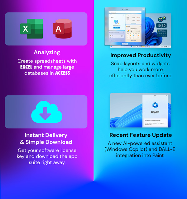The Ultimate Microsoft Office Professional 2021 for Windows: Lifetime License + Windows 11 Pro Bundle