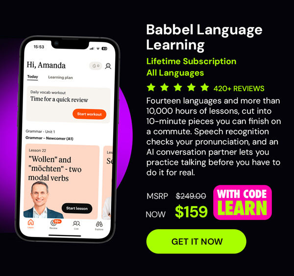 Babbel Language Learning: Lifetime Subscription (All Languages)