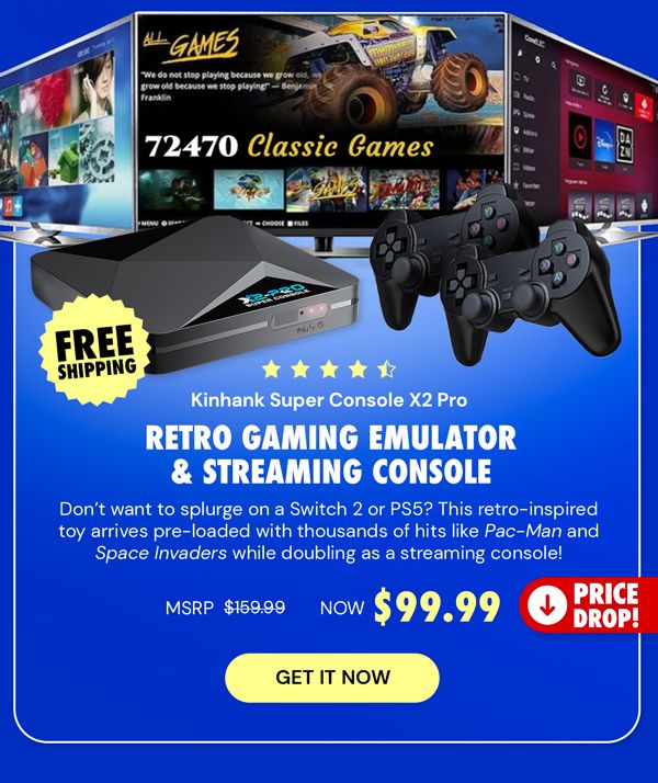 Kinhank Super Console X2 Pro Retro Gaming Emulator & Streaming Console