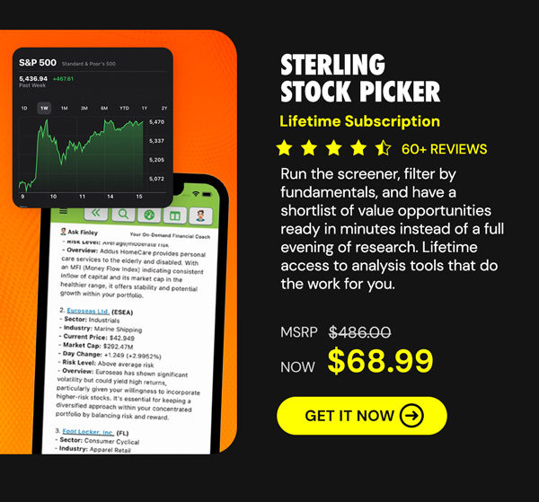 Sterling Stock Picker Lifetime Subscription