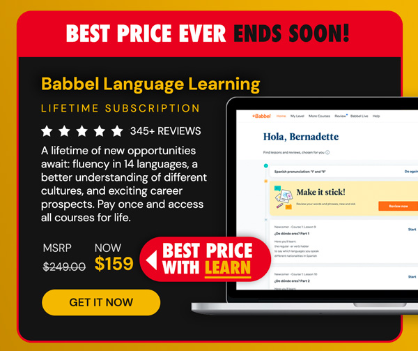 Babbel Language Learning: Lifetime Subscription (All Languages)