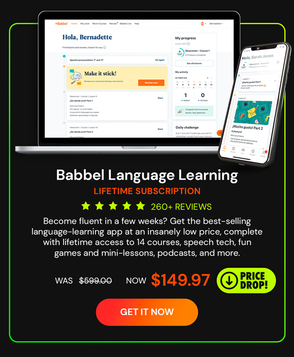 Babbel Language Learning: Lifetime Subscription (All Languages)