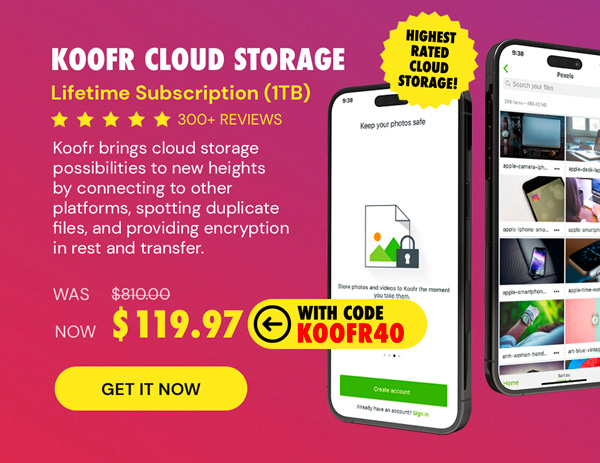 Koofr Cloud Storage: Lifetime Subscription (1TB)