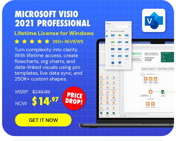 Microsoft Visio 2021 Professional: Lifetime License for Windows
