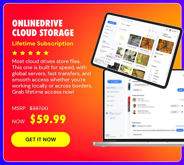 OnlineDrive Cloud Storage: Lifetime Subscription