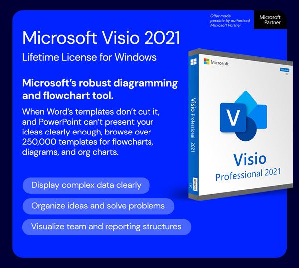 Microsoft Visio 2021 Professional: Lifetime License for Windows