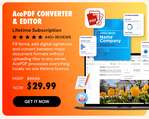 AcePDF Converter & Editor: Lifetime License