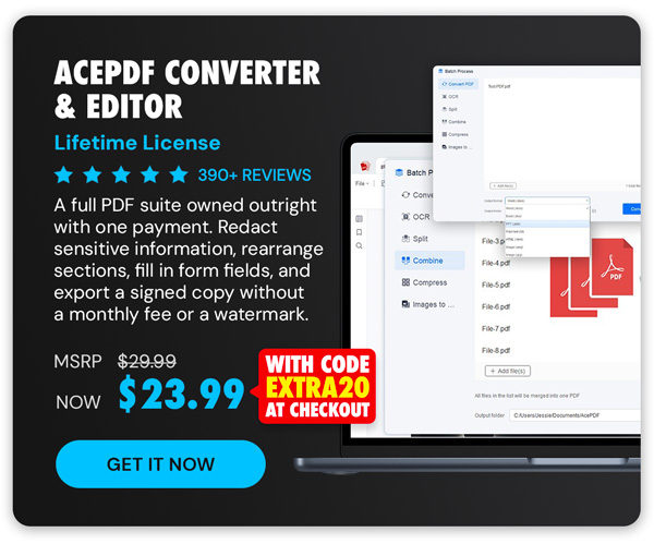 AcePDF Converter & Editor: Lifetime License