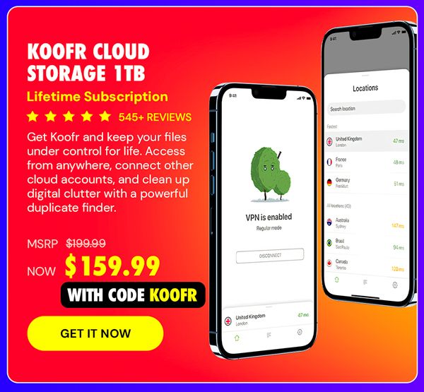 Koofr Cloud Storage: Lifetime Subscription (1TB)