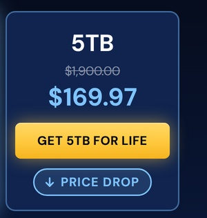 Internxt Cloud Storage Lifetime Subscription: 2TB to 100TB Plans