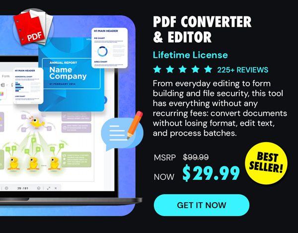 PDF Converter & Editor: Lifetime License