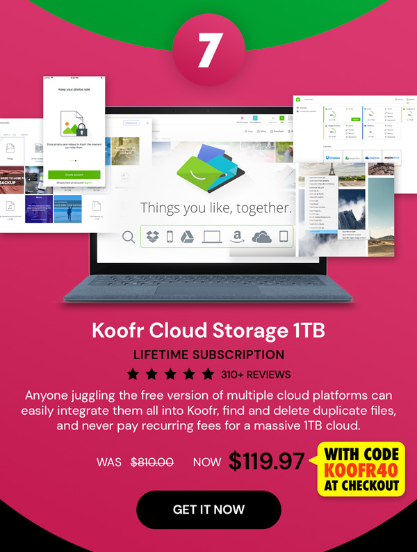 Koofr Cloud Storage: Lifetime Subscription (1TB)