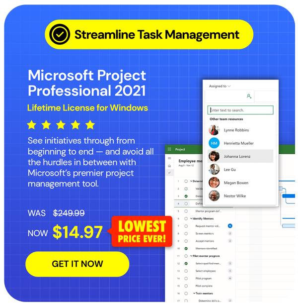 Microsoft Project 2021 Professional: Lifetime License for Windows