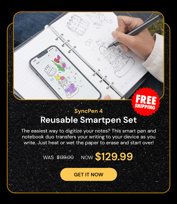 SyncPen 4 Reusable Smartpen Set