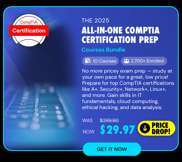 The 2025 All-in-One CompTIA Certification Prep Courses Bundle