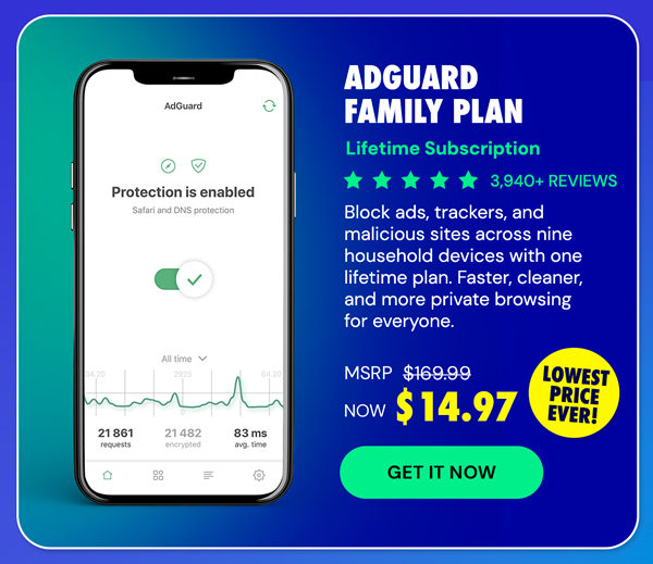 AdGuard Family Plan: Lifetime Subscription